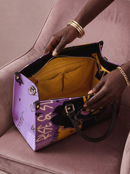 "Aina" Grape Soda Leather Handbag Deal