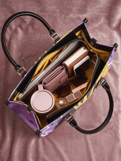 "Aina" Grape Soda Leather Handbag Deal