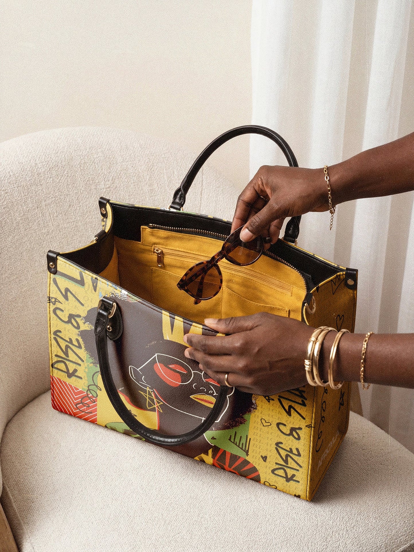 "Aina" Lemon Zest Leather Handbag Deal