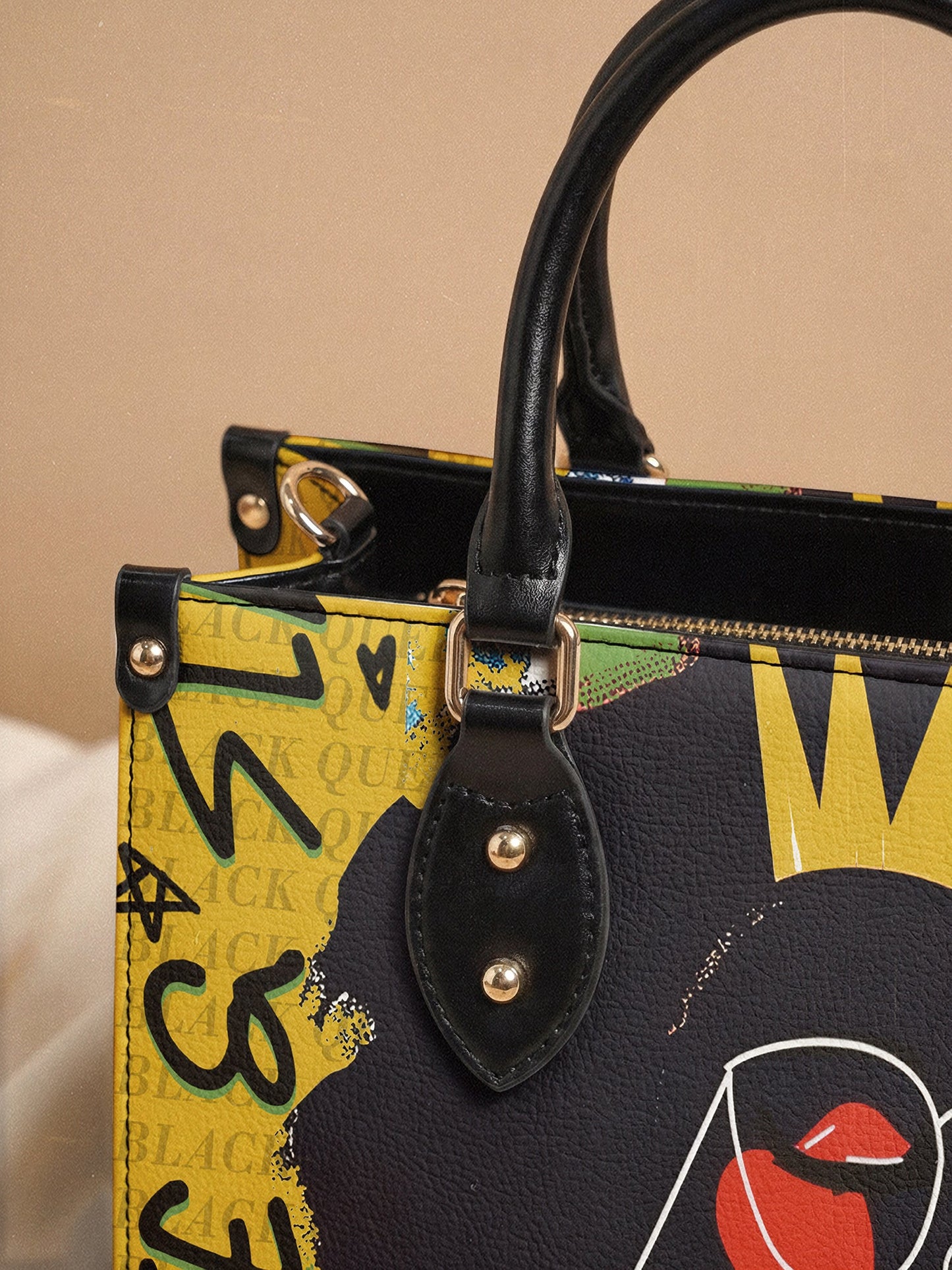 "Aina" Lemon Zest Leather Handbag