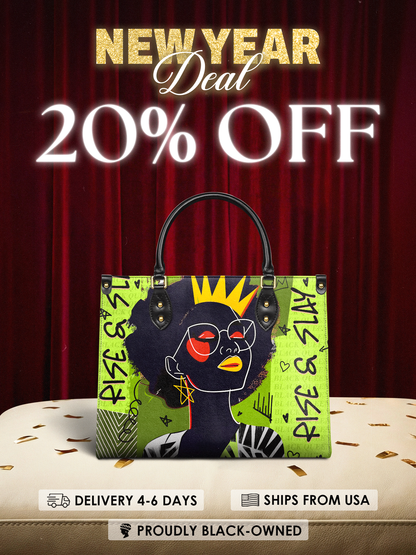 "Aina" Lime Pop Leather Handbag Deal