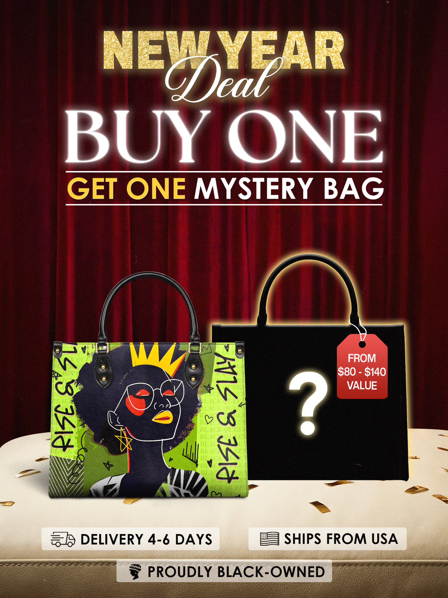 "Aina" Lime Pop Leather Handbag Deal