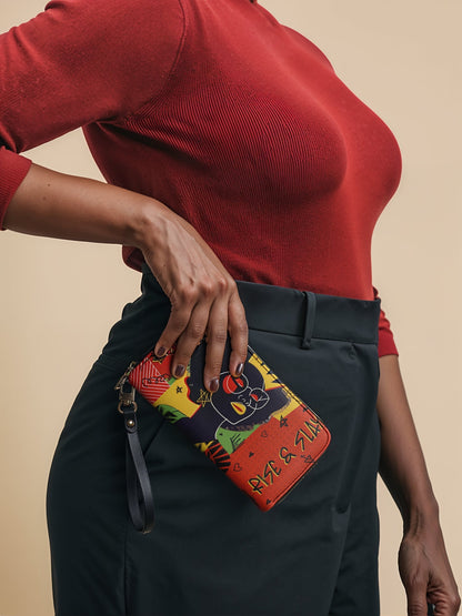 "Aina" Flame Red Wallet