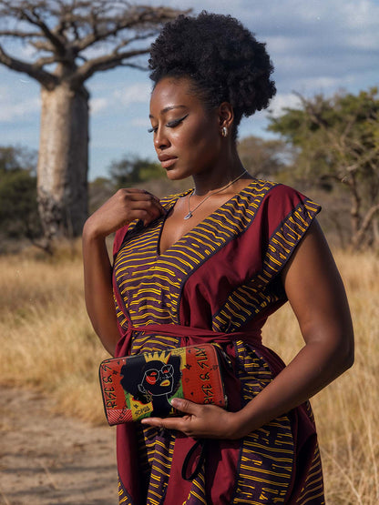 "Aina" Flame Red Wallet