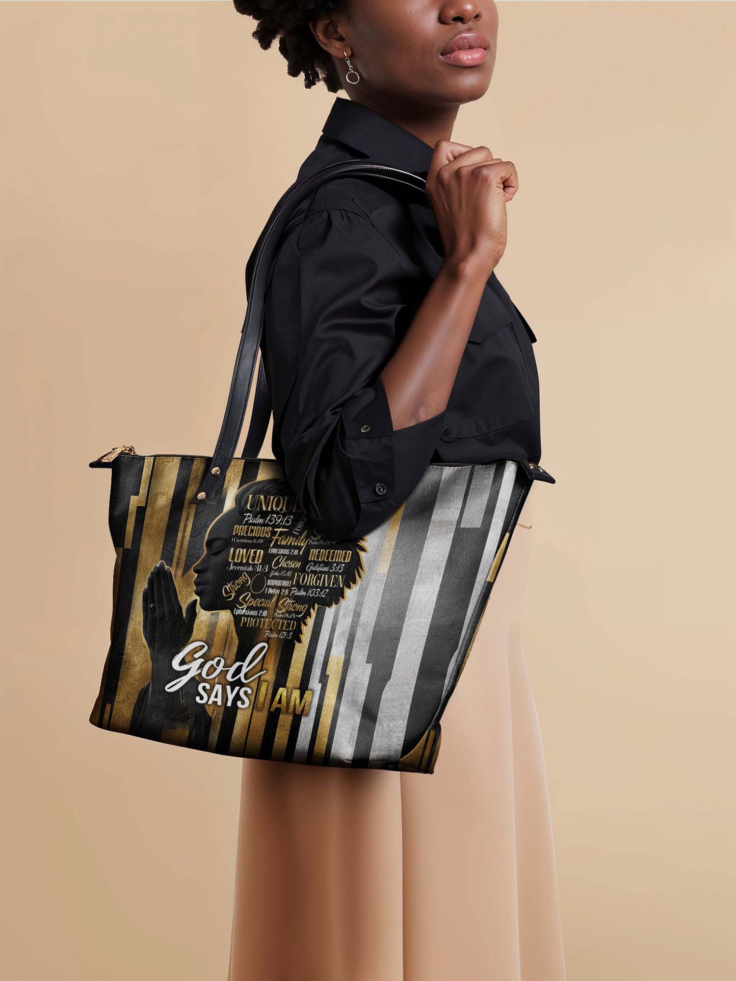 "Amara" Leather Tote Bag