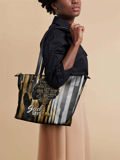 "Amara" Leather Tote Bag