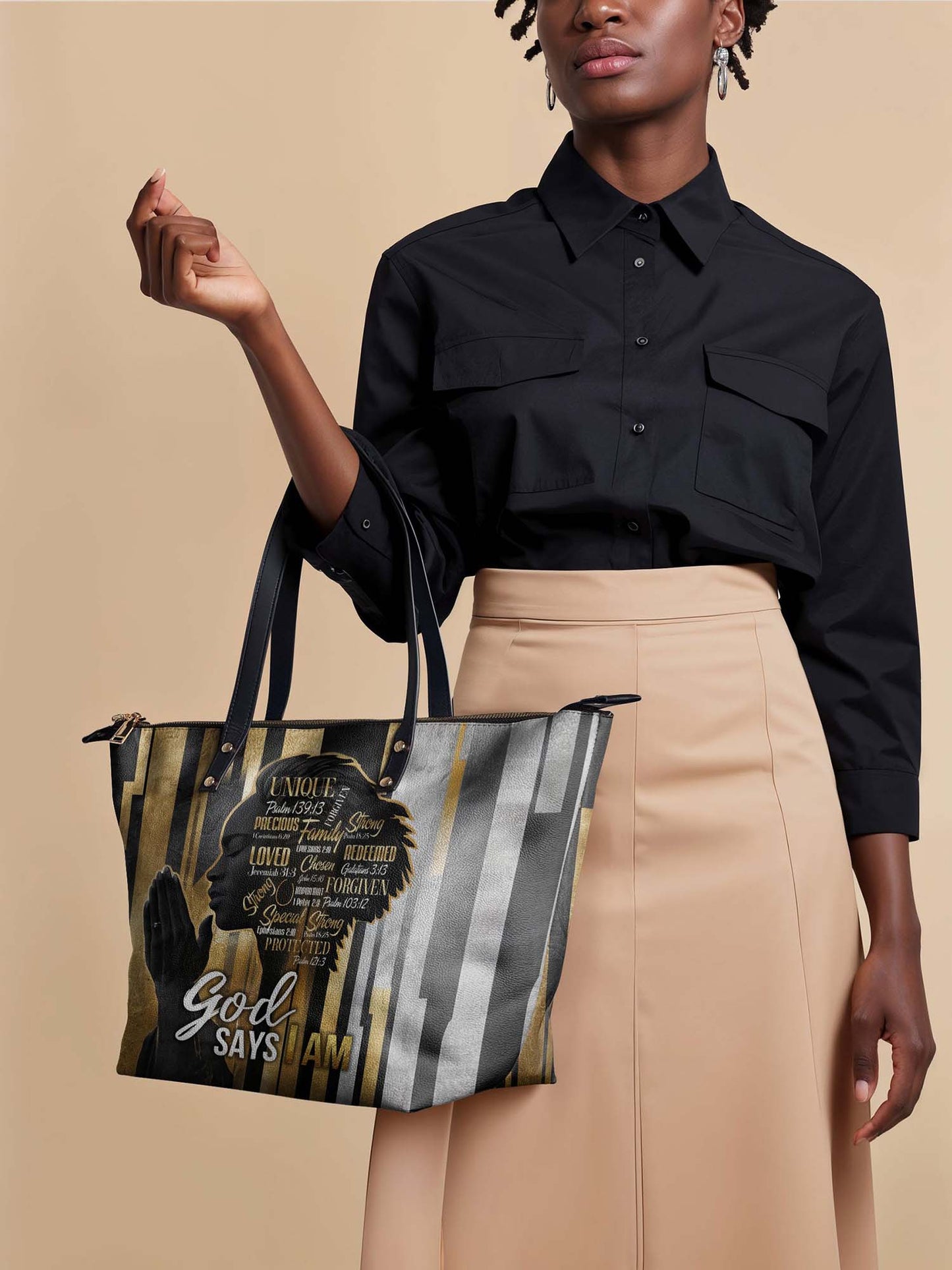 "Amara" Leather Tote Bag