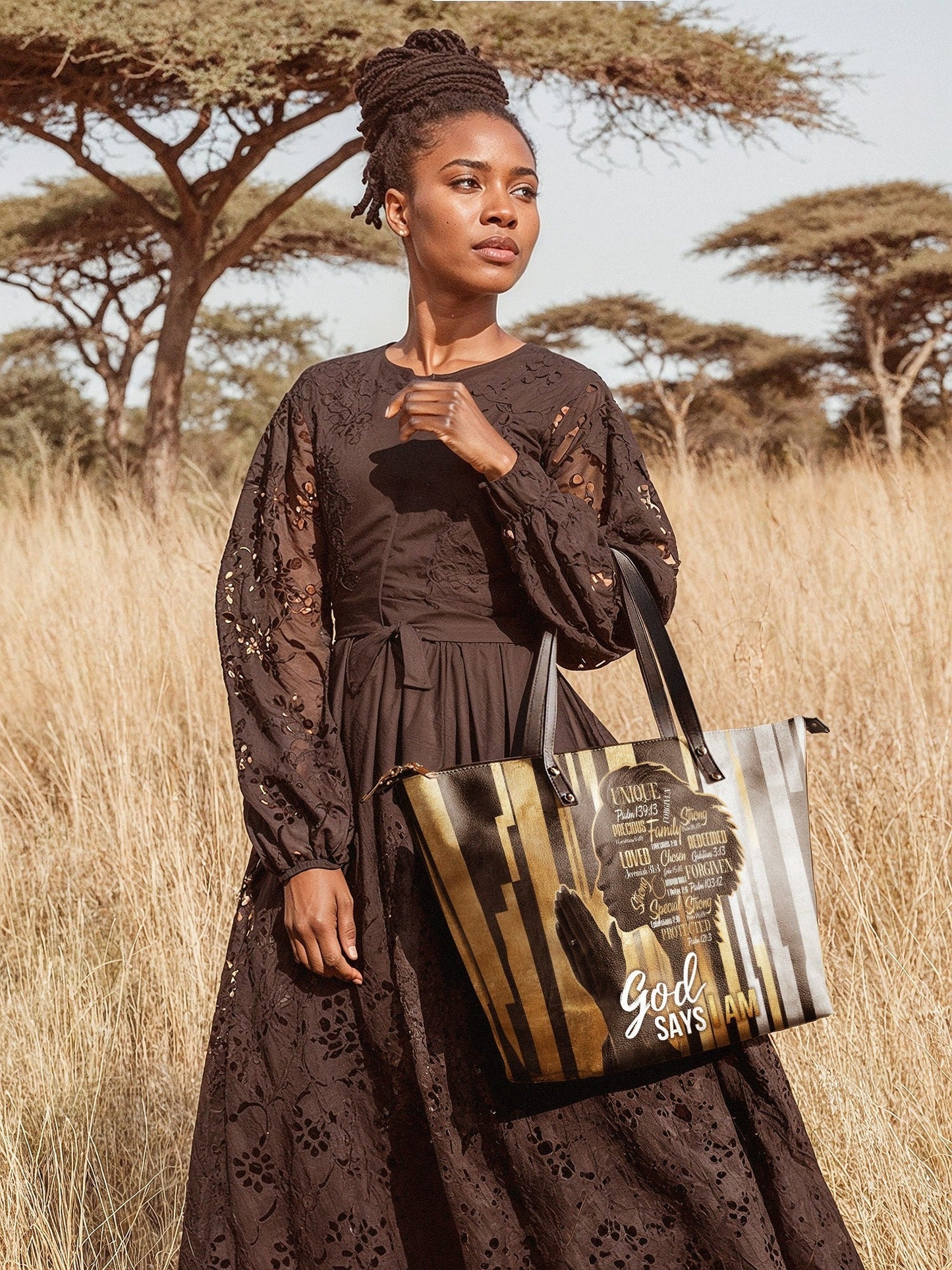 "Amara" Leather Tote Bag