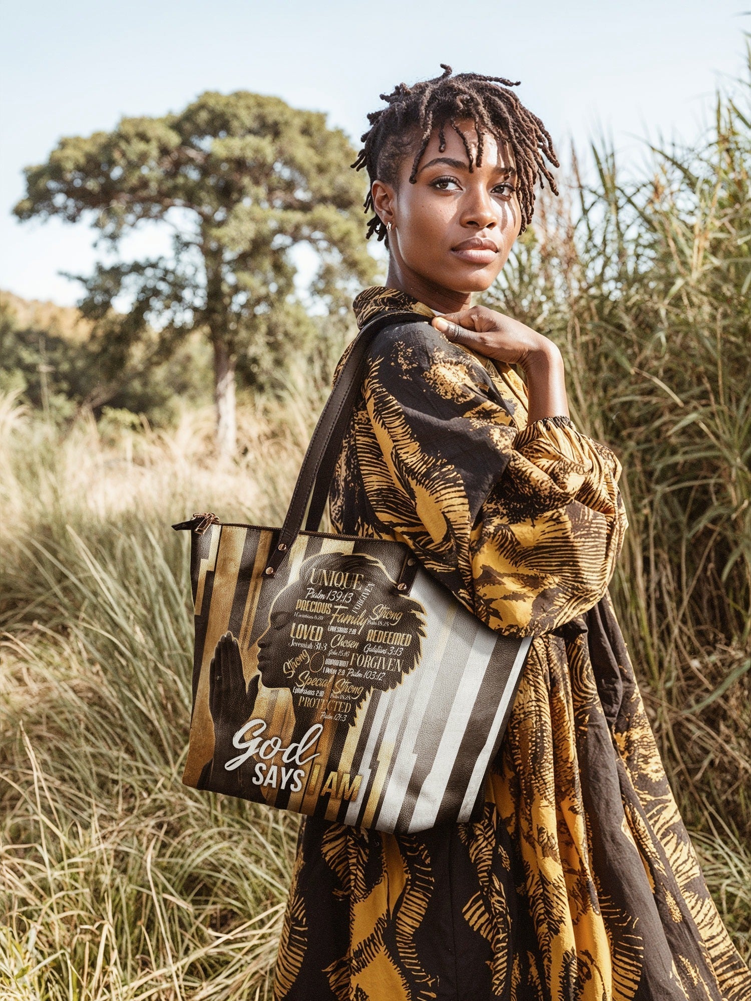 "Amara" Leather Tote Bag