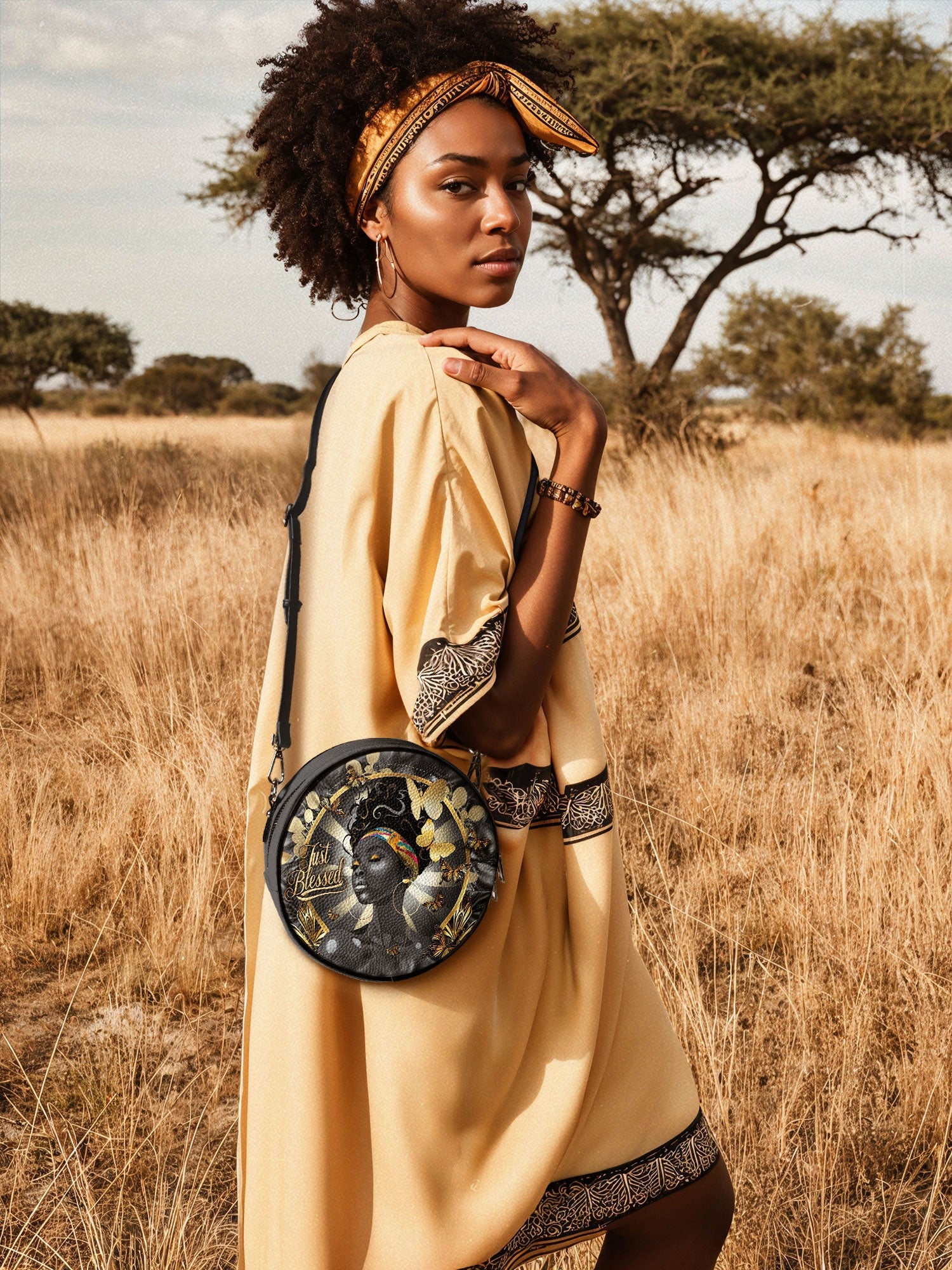 "Barakaya" Circle Crossbody Bag