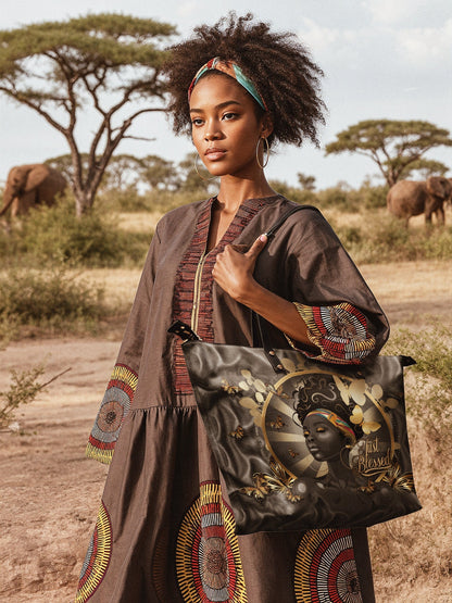 "Barakaya" Leather Tote Bag