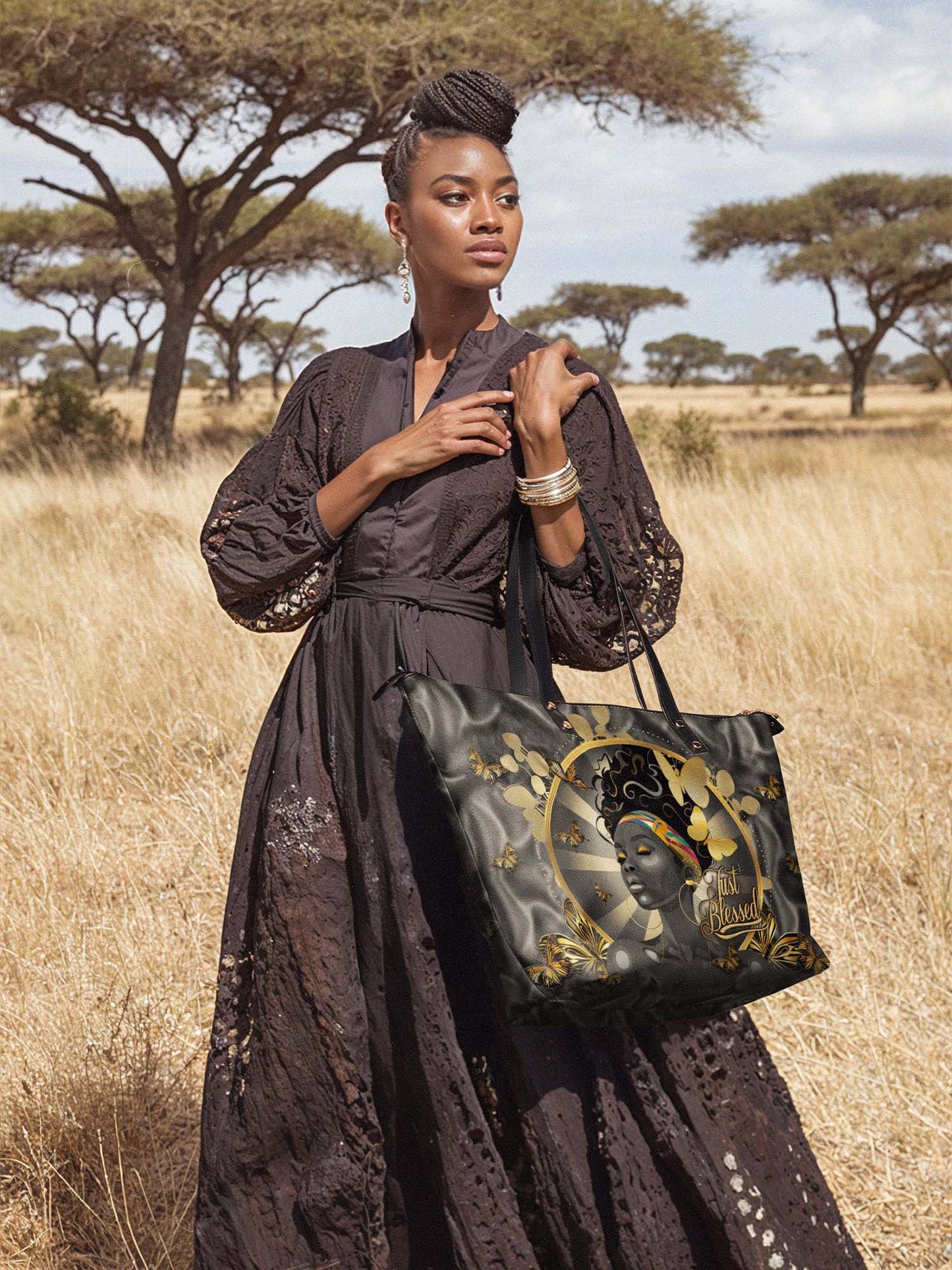 "Barakaya" Leather Tote Bag