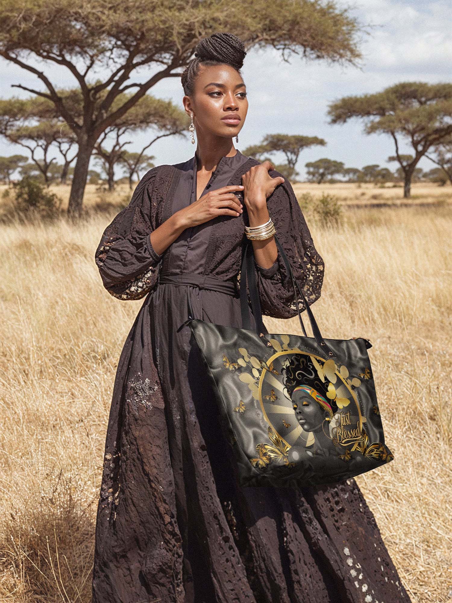 "Barakaya" Leather Tote Bag