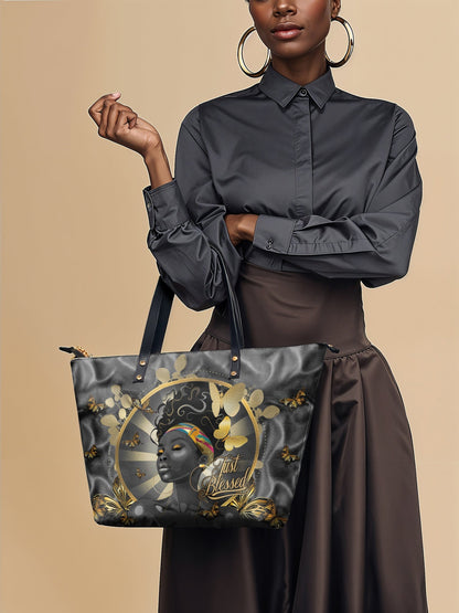 "Barakaya" Leather Tote Bag