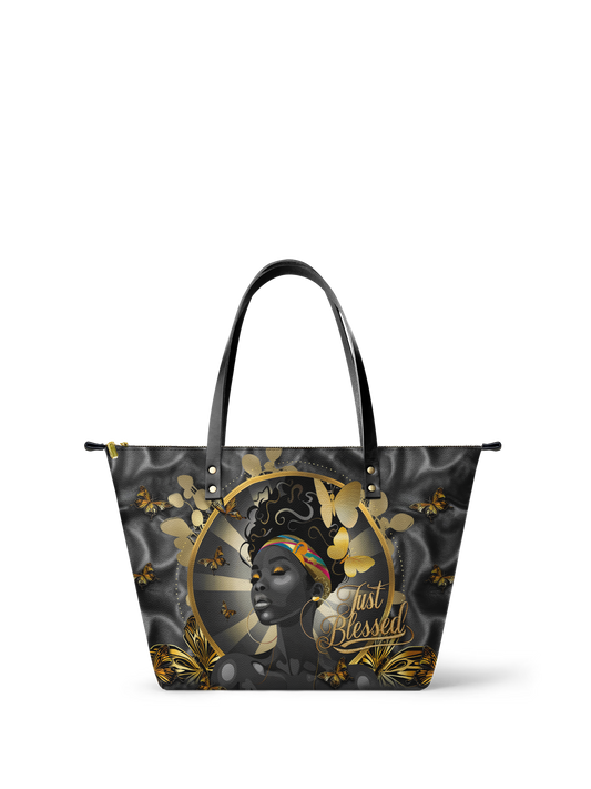 "Barakaya" Leather Tote Bag