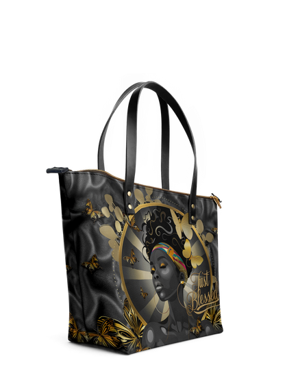 "Barakaya" Leather Tote Bag