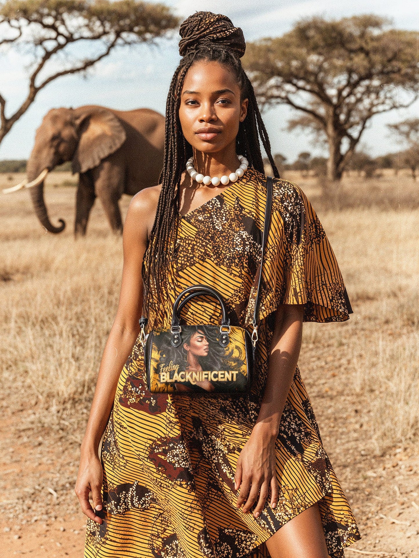 "Blacknificent" Mini Satchel