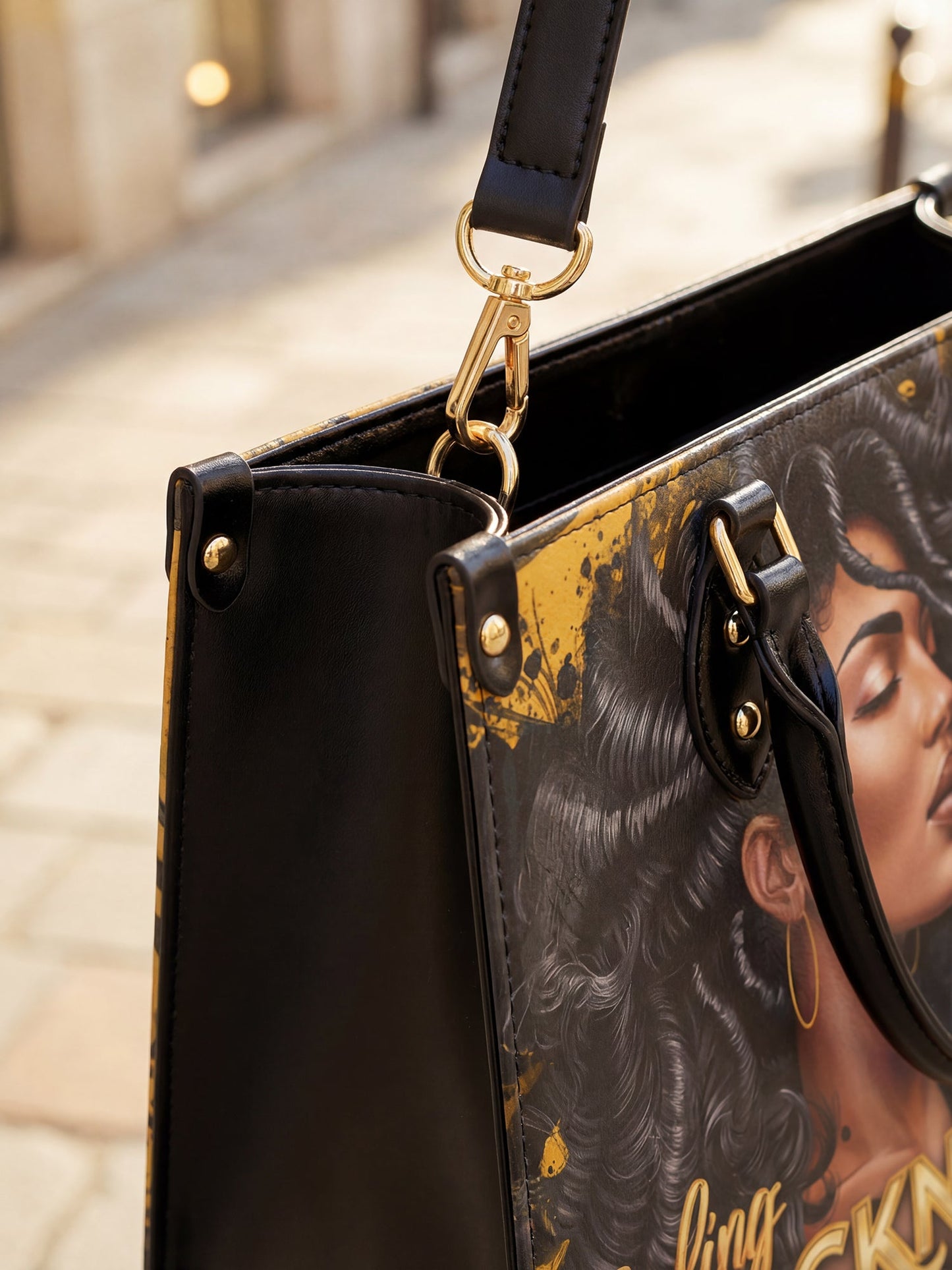 "Blacknificent" Leather Handbag Deal