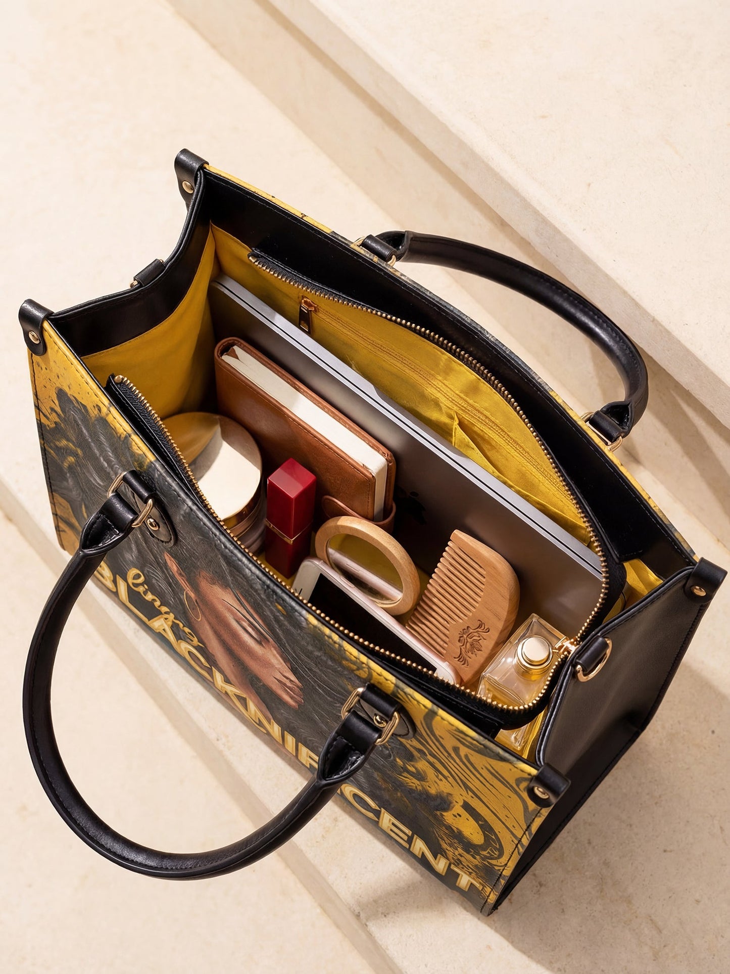 "Blacknificent" Leather Handbag Deal