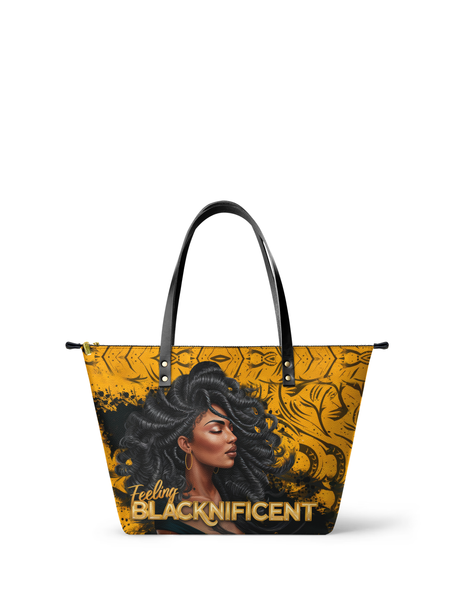 "Blacknificent" Leather Tote Bag