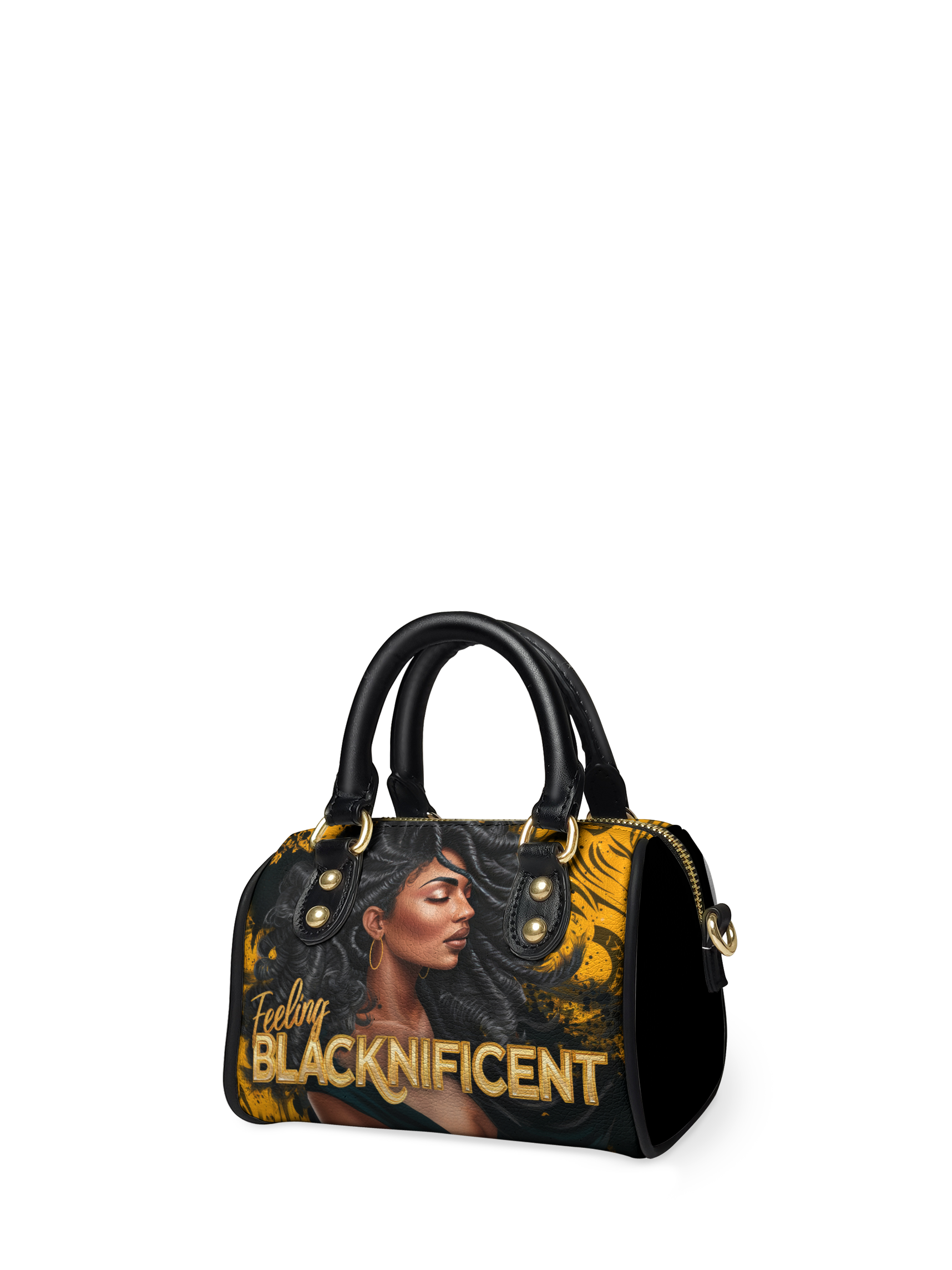 "Blacknificent" Mini Satchel