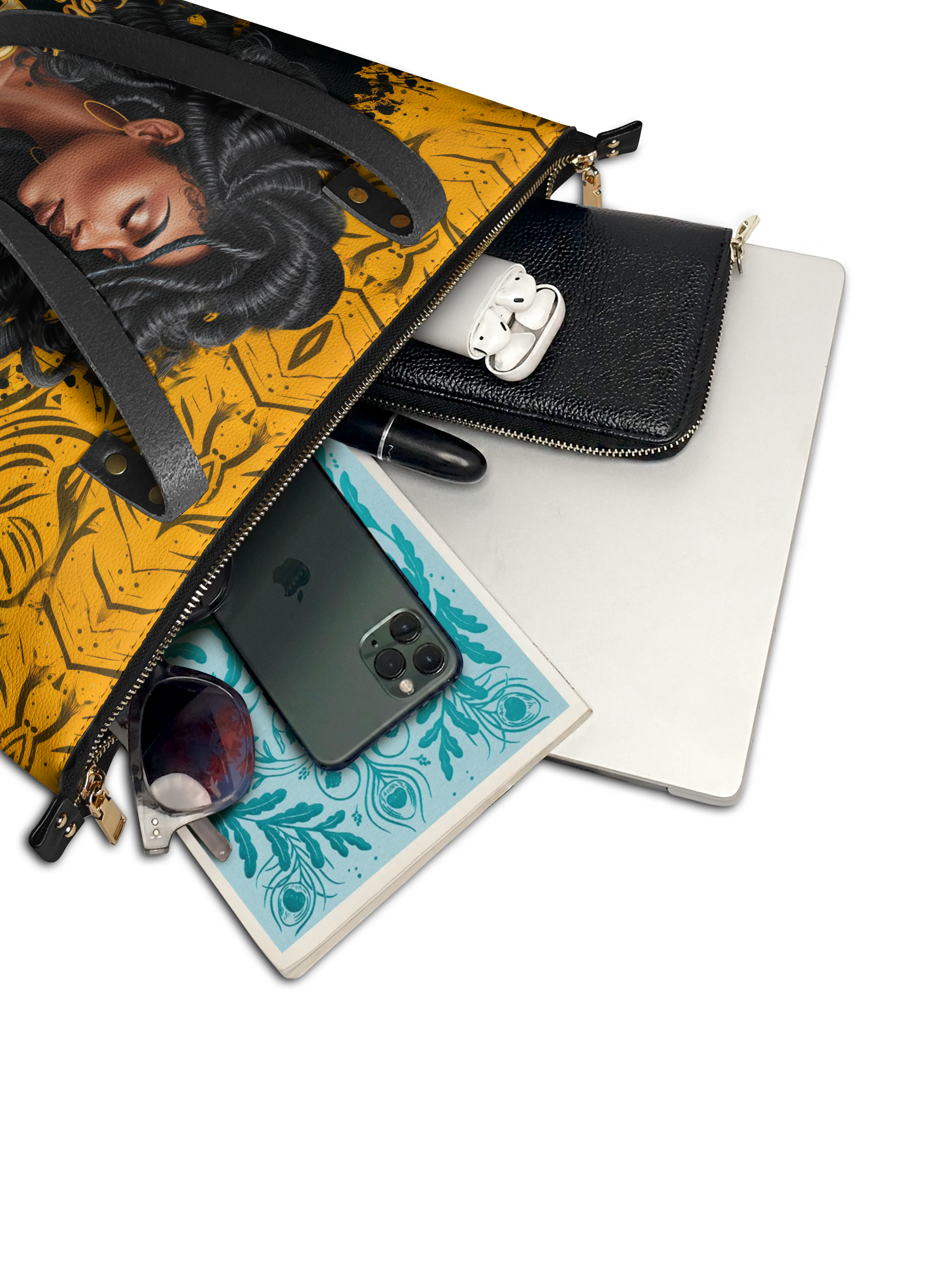 "Blacknificent" Leather Tote Bag