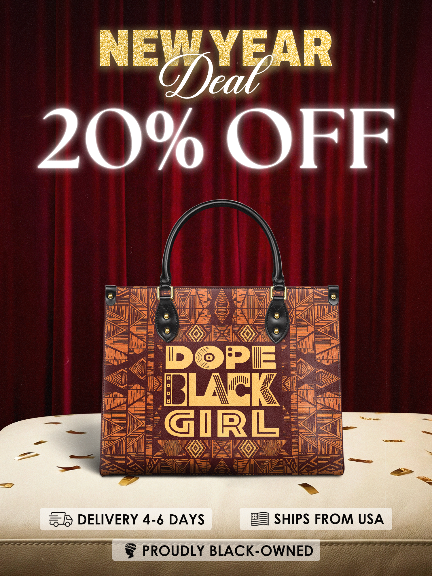 "Dope Black Girl" Leather Handbag Deal