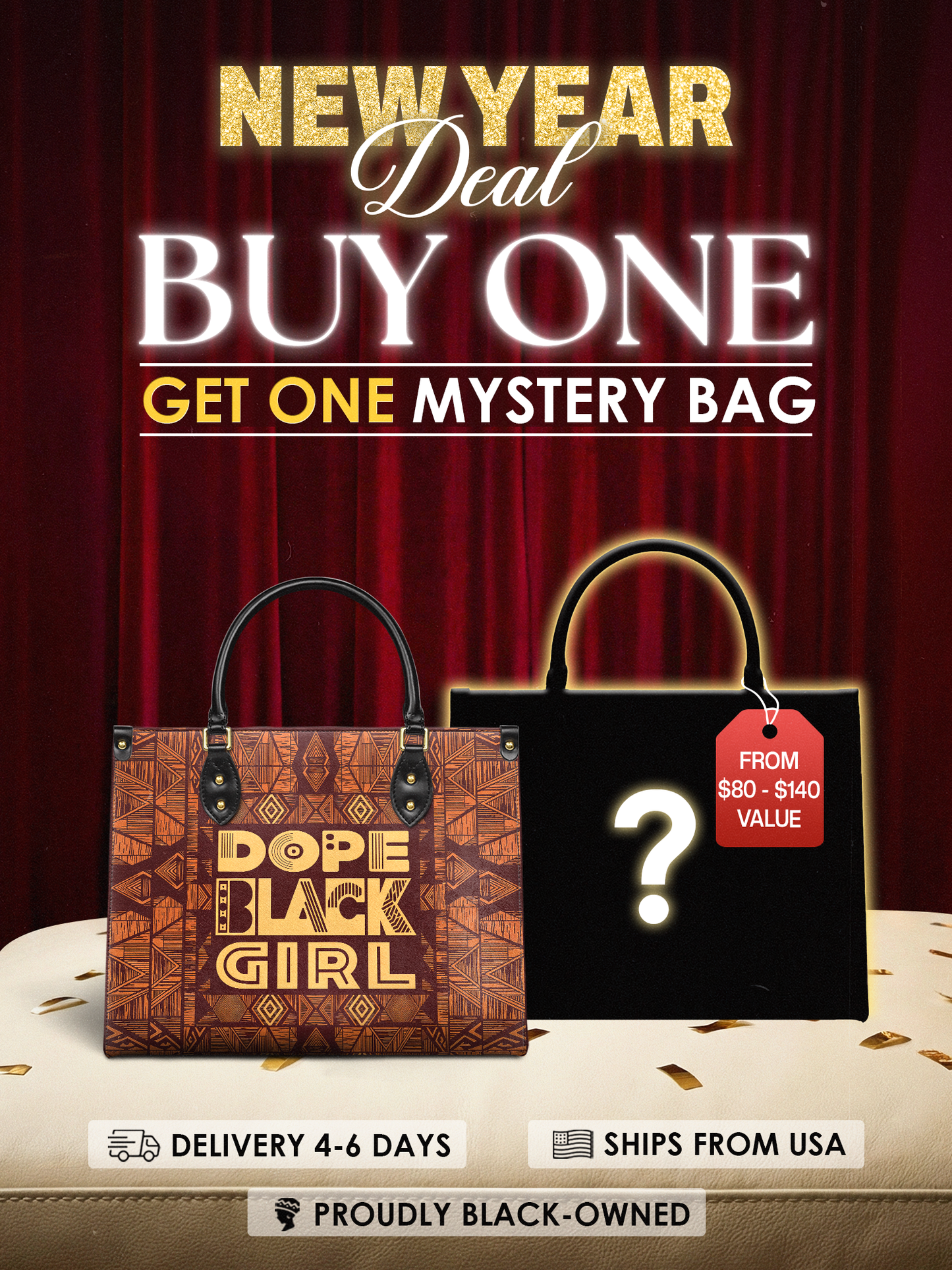 "Dope Black Girl" Leather Handbag Deal