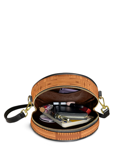 "Dope Black Mom" Circle Crossbody Bag