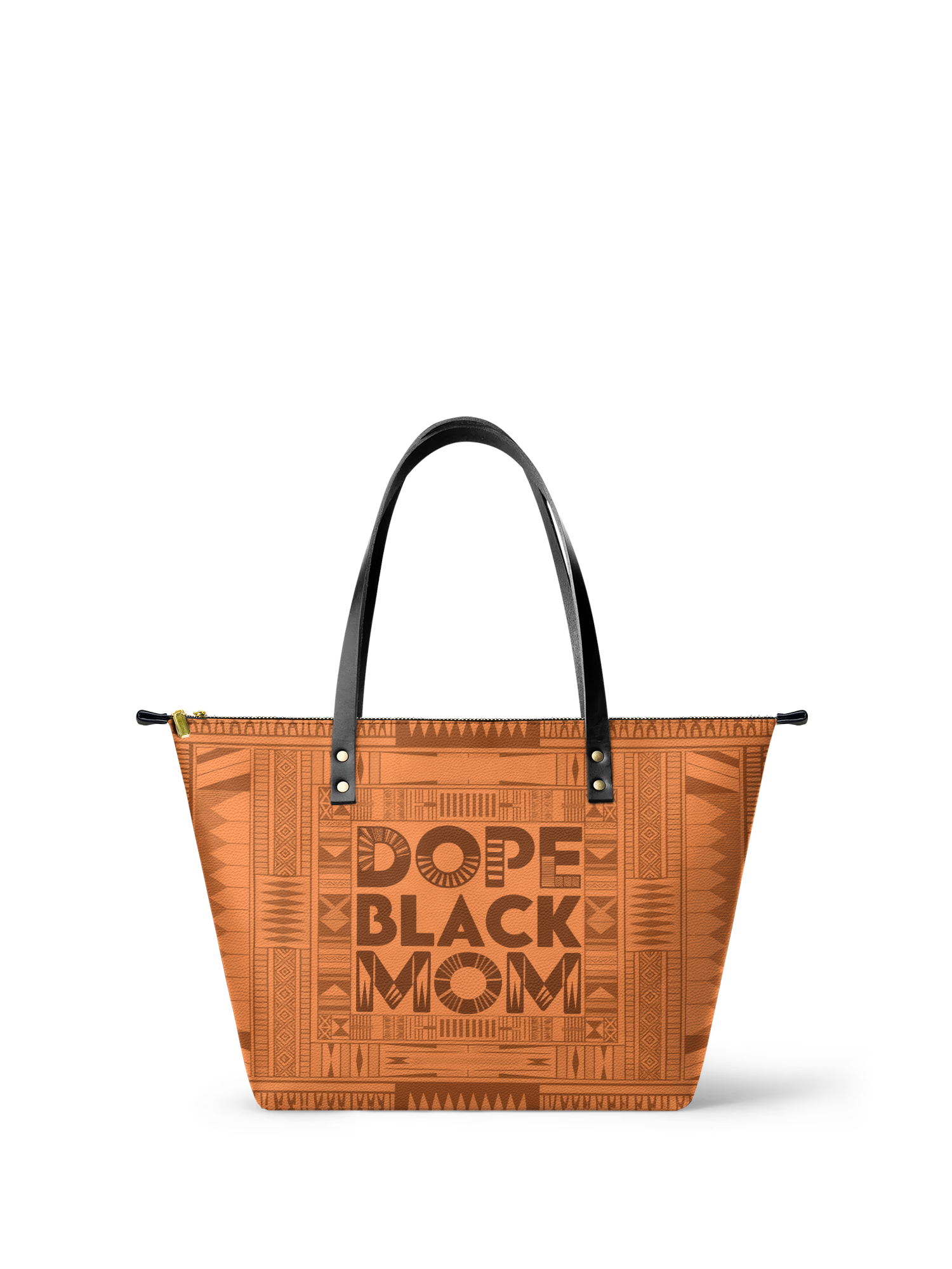"Dope Black Mom" Leather Tote Bag