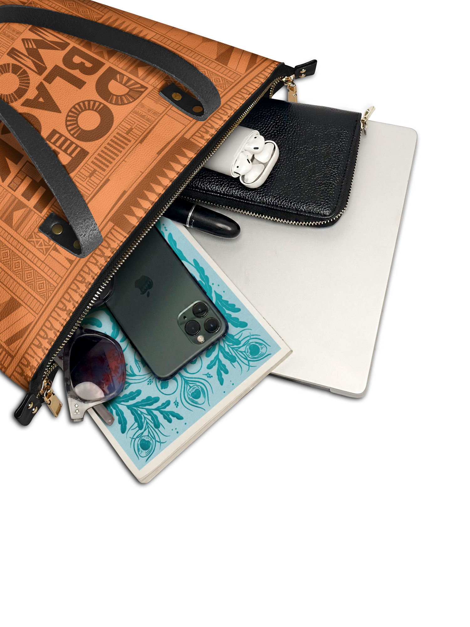 "Dope Black Mom" Leather Tote Bag