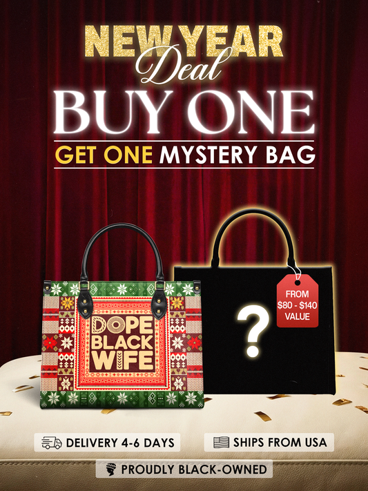 "Dope Black Wife" Frosted Pine Leather Handbag Deal