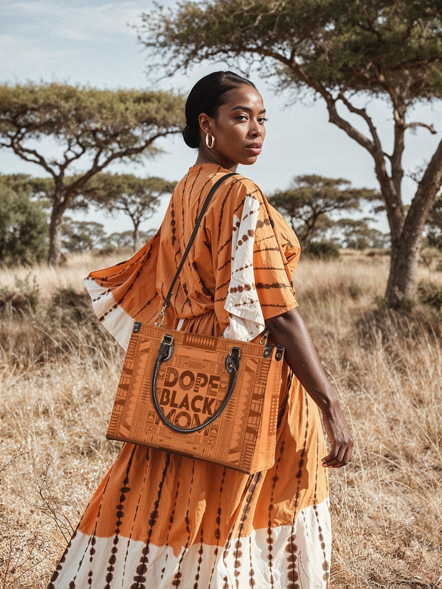 "Dope Black Mom" Leather Handbag