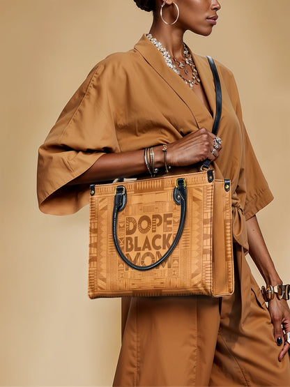"Dope Black Mom" Leather Handbag