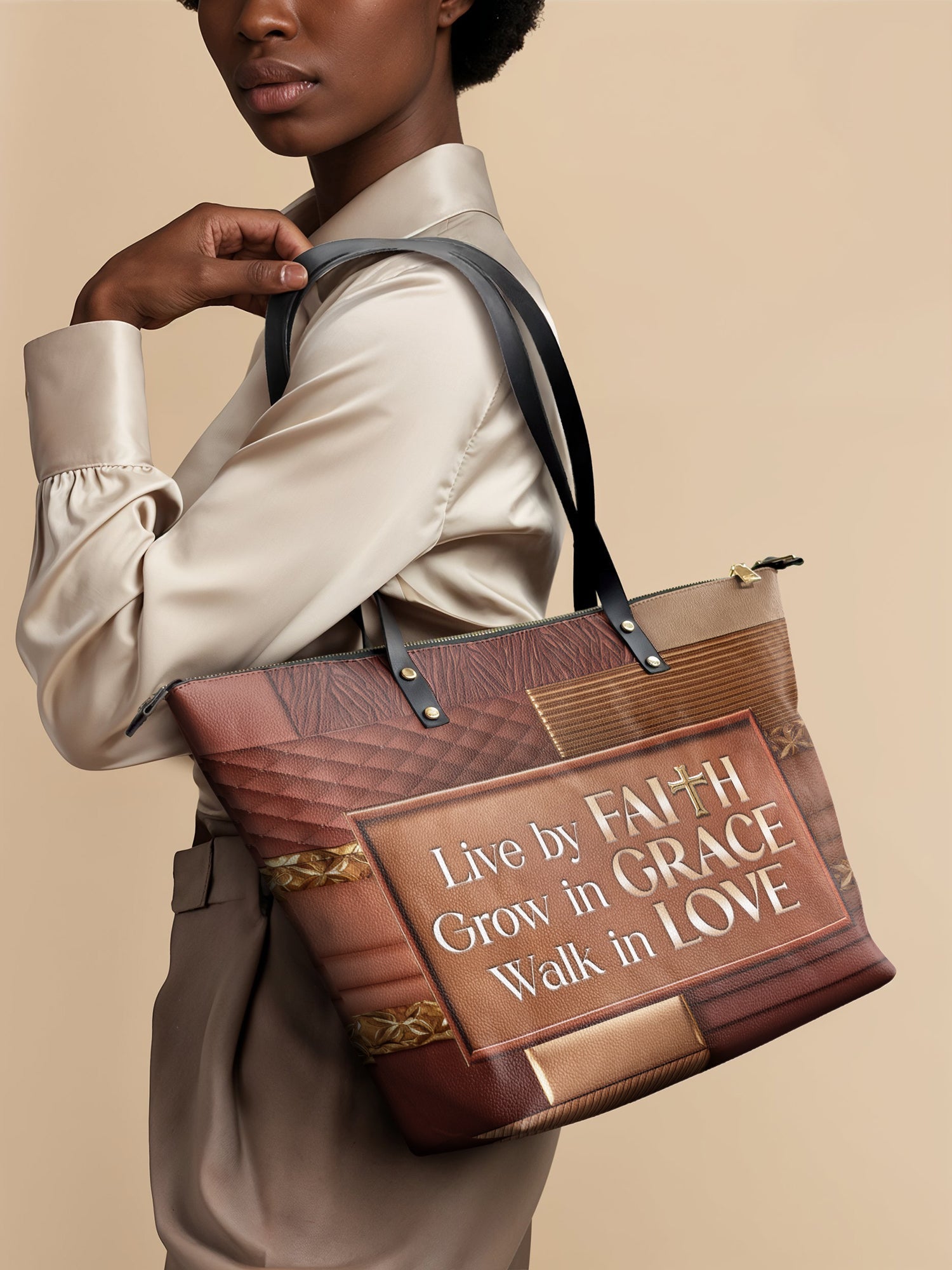 "Eliora" Leather Tote Bag