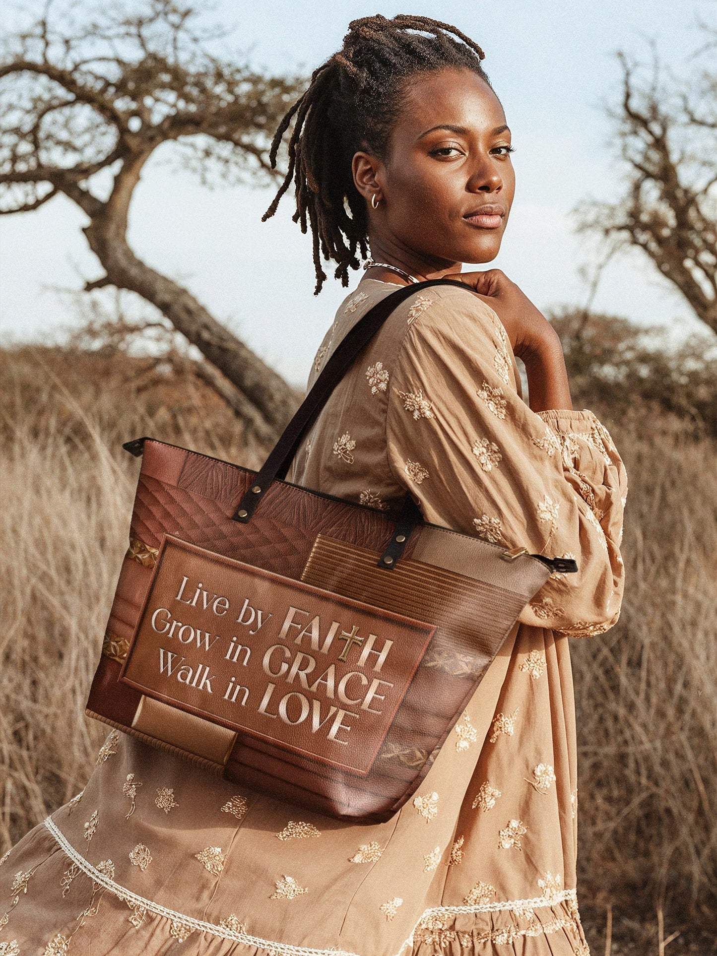 "Eliora" Leather Tote Bag