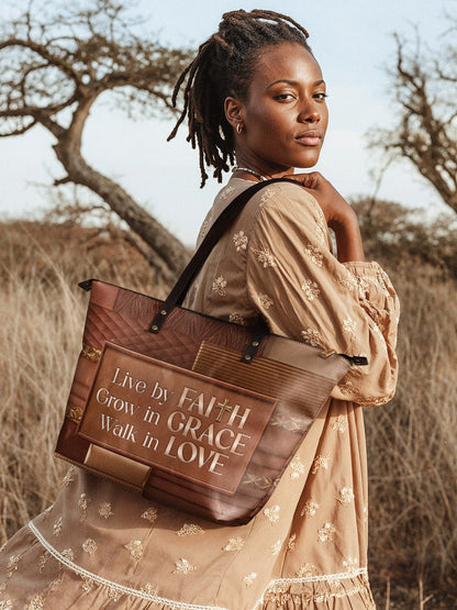 "Eliora" Leather Tote Bag