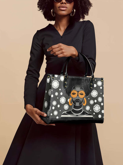 "Fahari" Monochrome Leather Handbag Deal