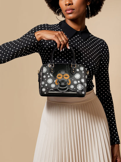 "Fahari" Monochrome Mini Satchel