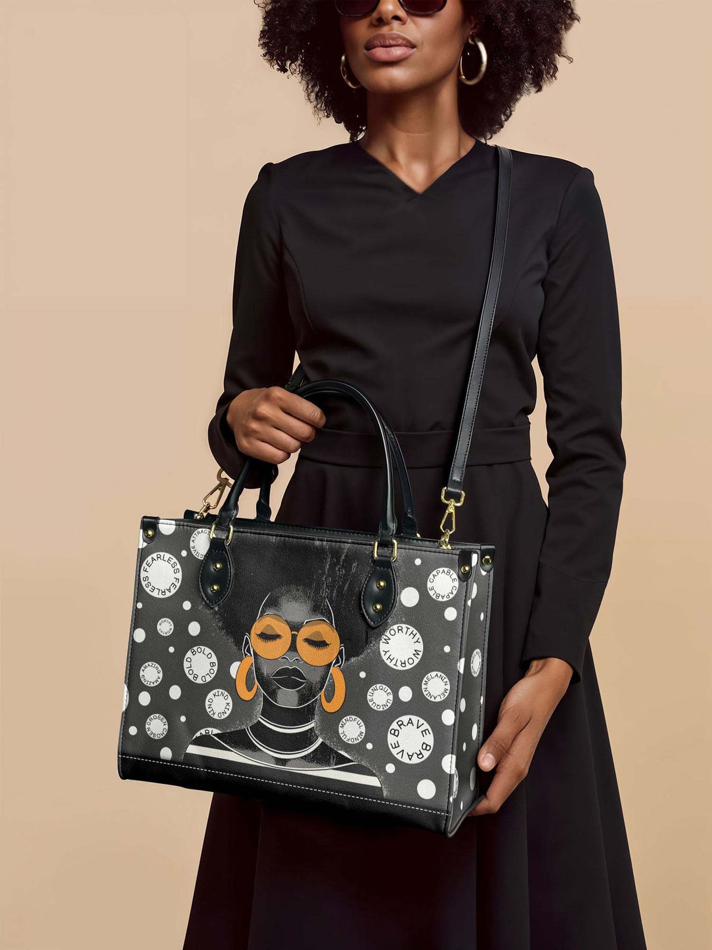 "Fahari" Monochrome Leather Handbag Deal