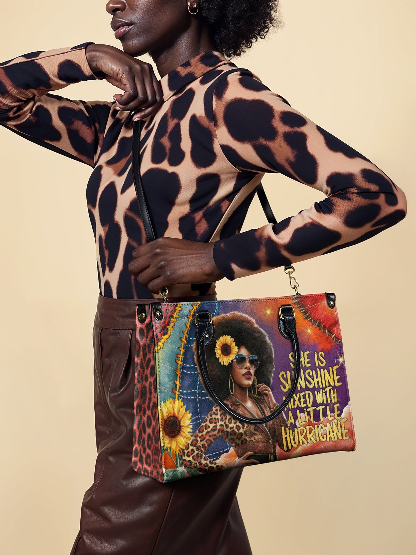 "Huriya" Leather Handbag