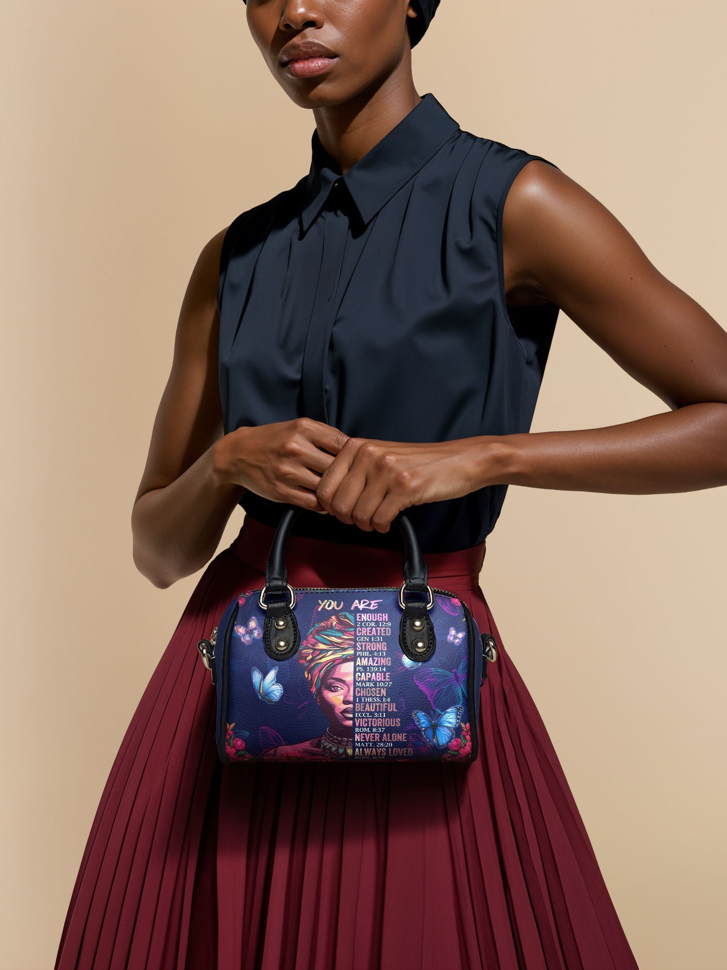 "Imani" Blue Orchid Mini Satchel