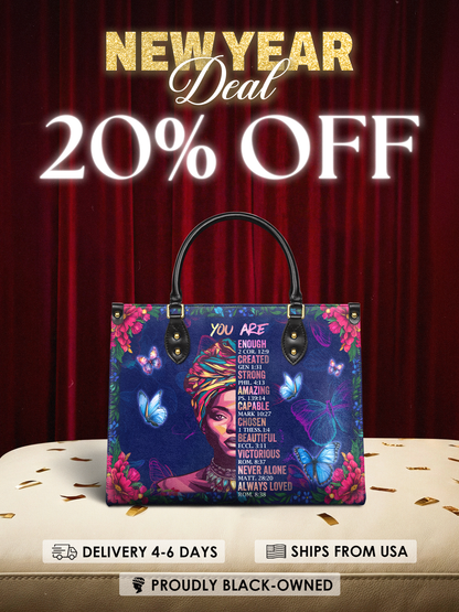 "Imani" Blue Orchid Leather Handbag Deal