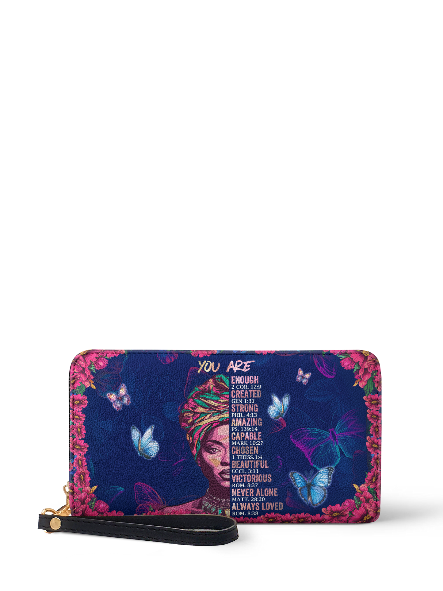 "Imani" Blue Orchid Wallet