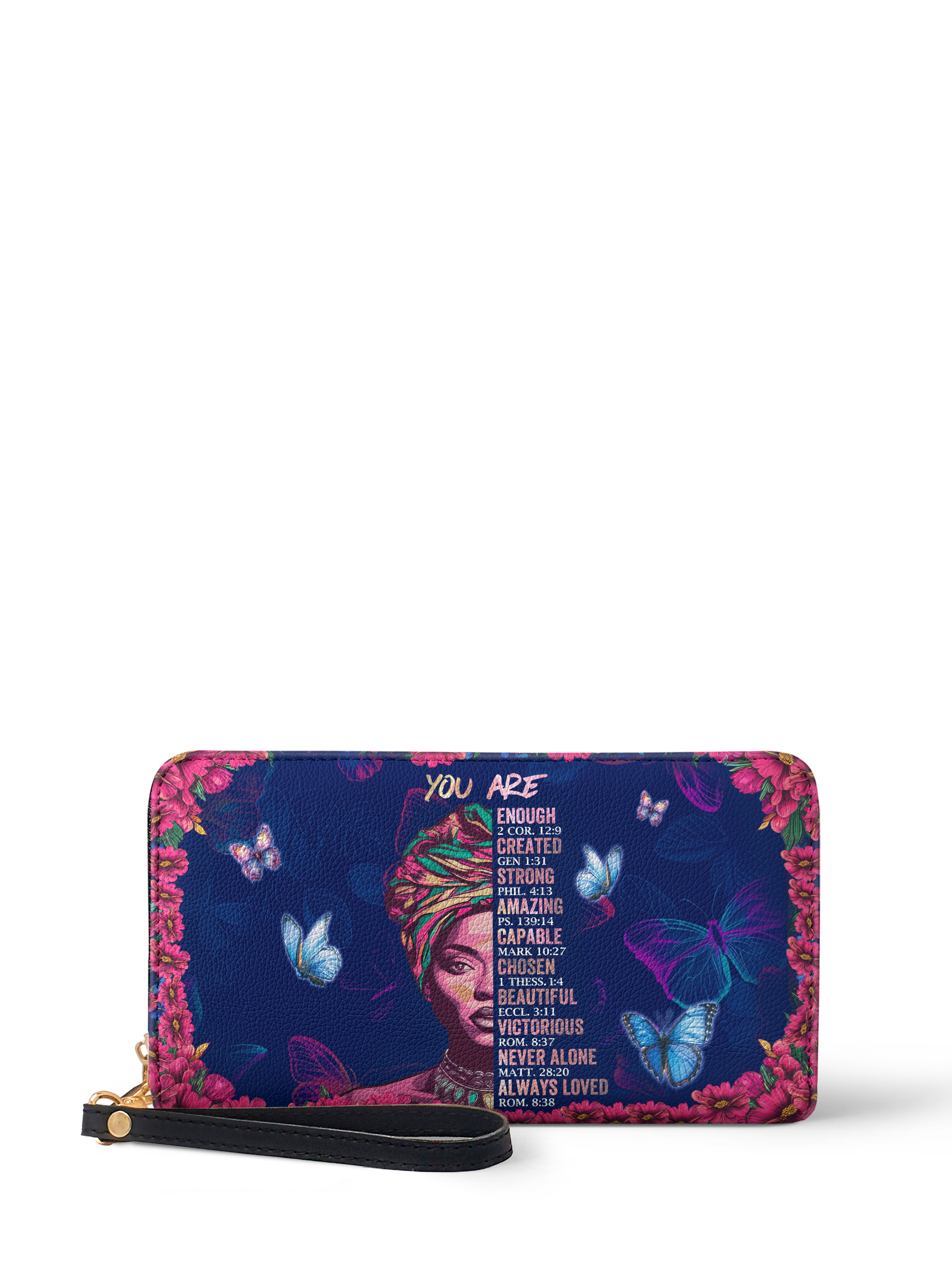 "Imani" Blue Orchid Wallet