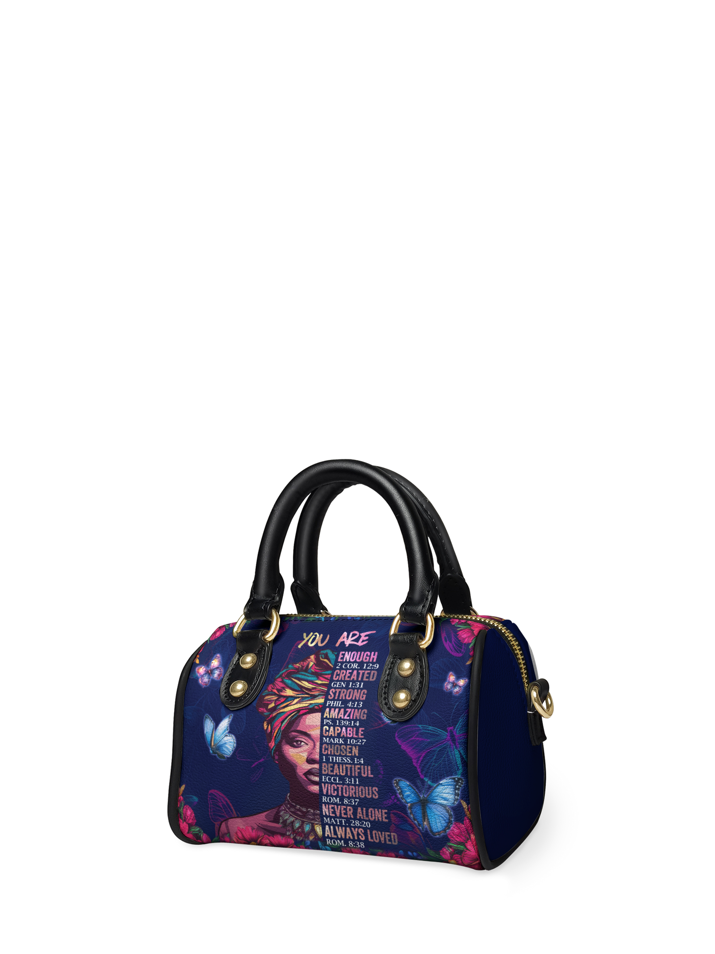 "Imani" Blue Orchid Mini Satchel