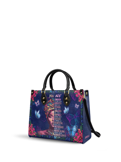 "Imani" Blue Orchid Leather Handbag Deal