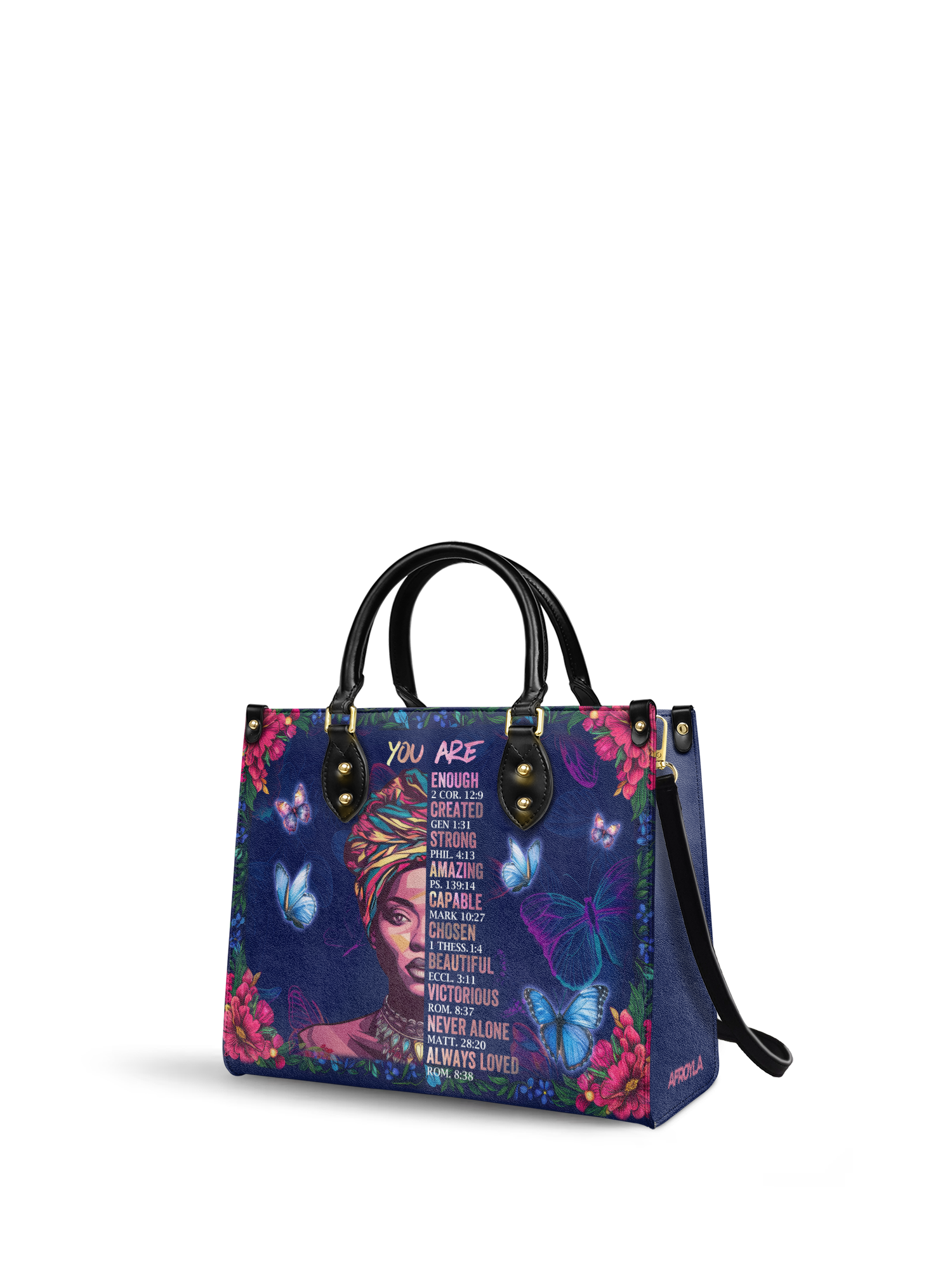 "Imani" Blue Orchid Leather Handbag