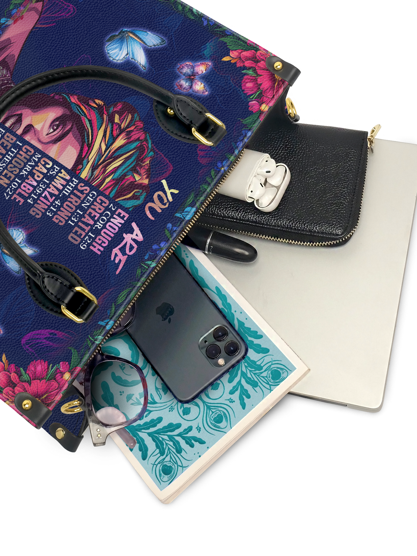 "Imani" Blue Orchid Leather Handbag