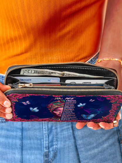 "Imani" Blue Orchid Wallet